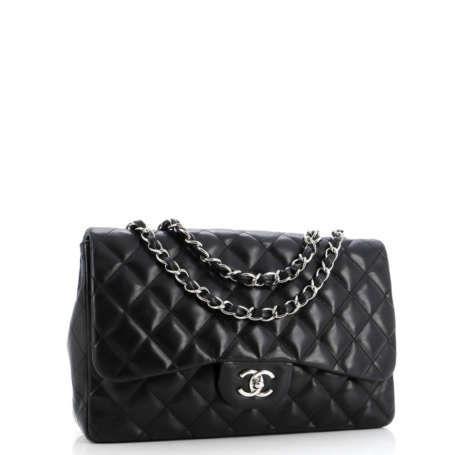 Chanel Classic Single Flap Bag Quilted Lambskin Jumbo