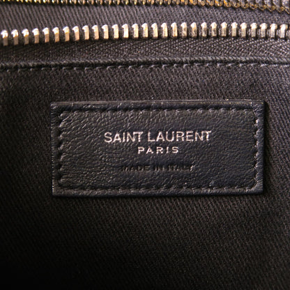 Saint Laurent Cowhide Leather Hand Bag Black Calfskin (cowhide) Ars 647168