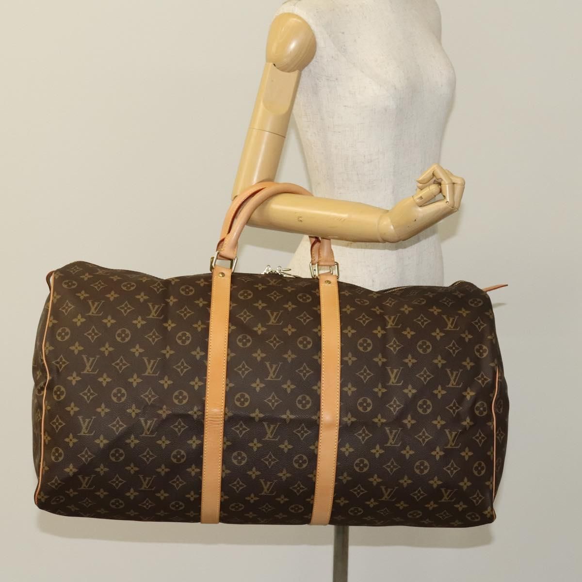 Louis Vuitton Monogram Keepall Bandouliere 60 Boston Bag M 41412 Lv Auth