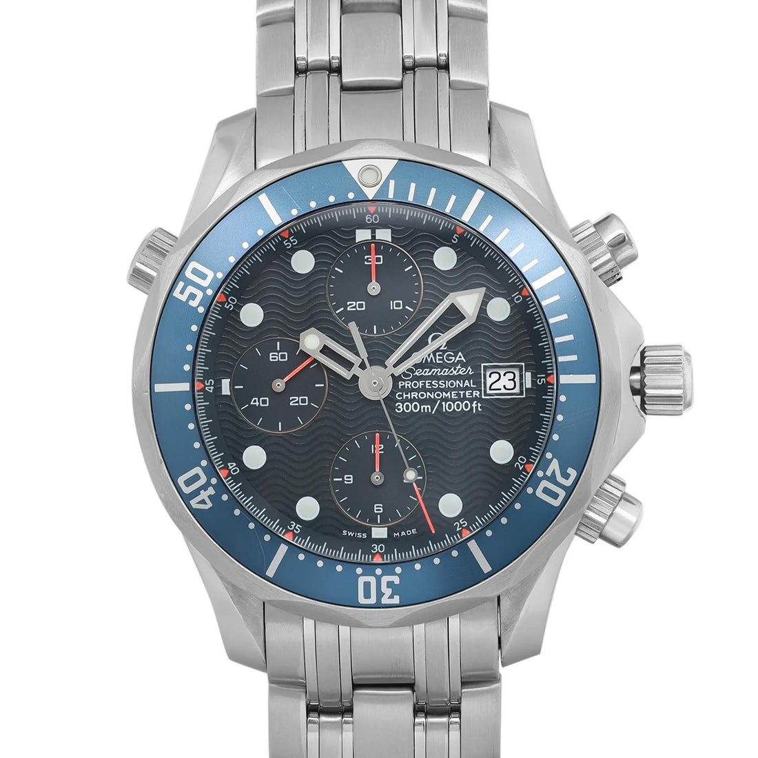 Omega Seamaster Diver 300 Chronograph Steel 42mm Blue Dial Mens Watch 2599.80.00