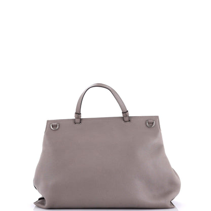 Gucci Bamboo Daily Top Handle Bag Leather Large