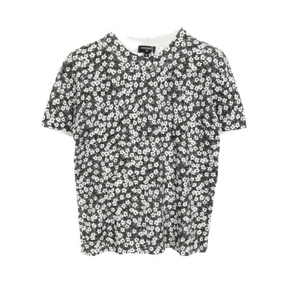 Chanel Gray White Coco Mark T-shirt Cotton P 77924