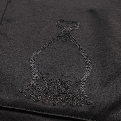 Hermes Embroidered Pocket T-shirt Black Cotton