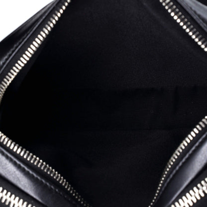 Christian Dior Double Zip Crossbody Pouch Oblique Galaxy Leather