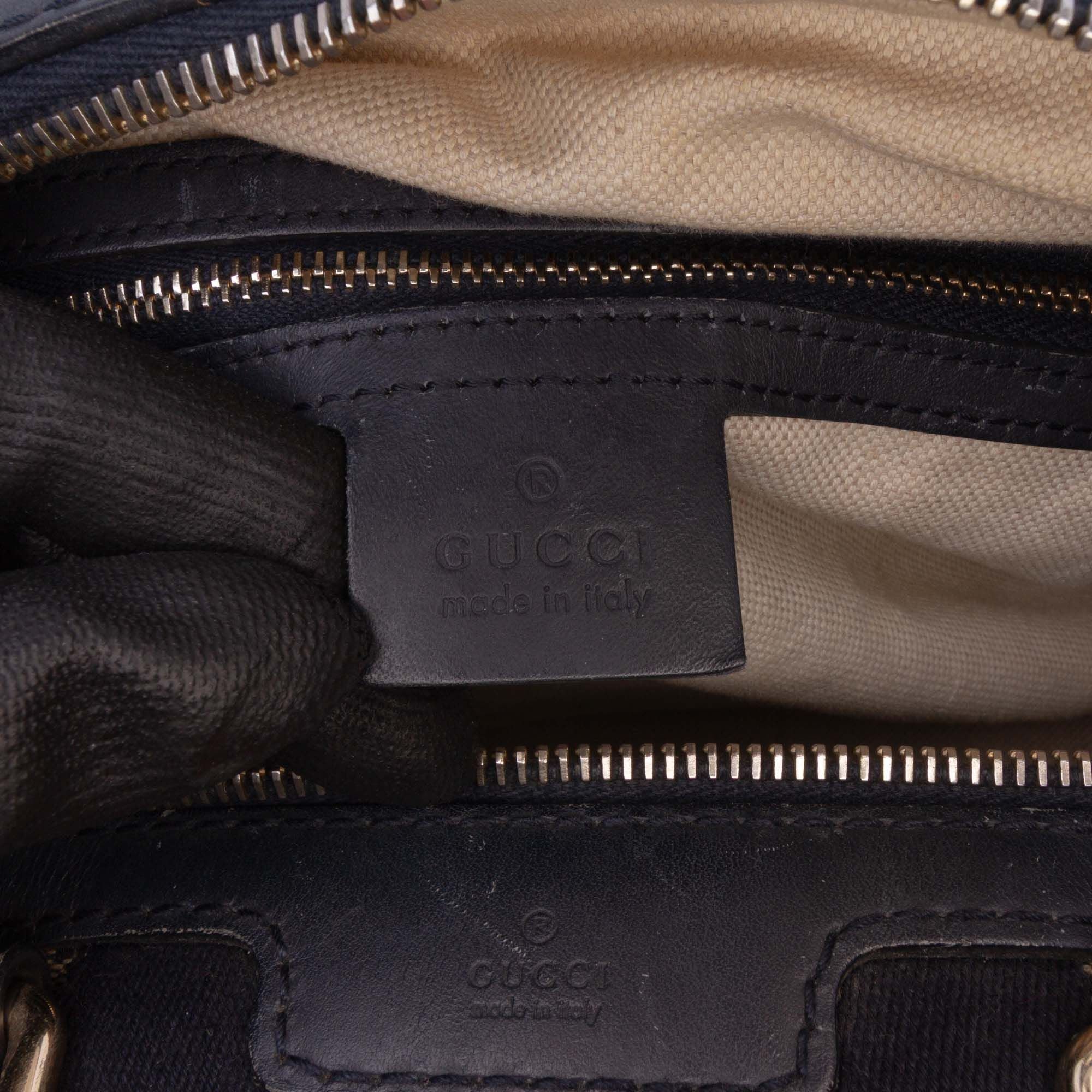 Gucci Medium GG Canvas Web Joy Boston Bag Brown