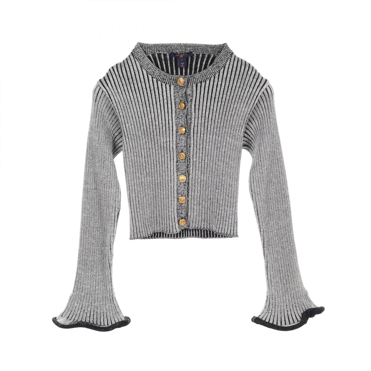 Louis Vuitton Gres Gray Cardigan Rw 221a Lj 3 Fmkc 97