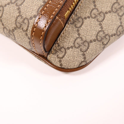 Gucci GG Supreme Monogram Textured Calfskin Retro Interlocking G Belt Bag