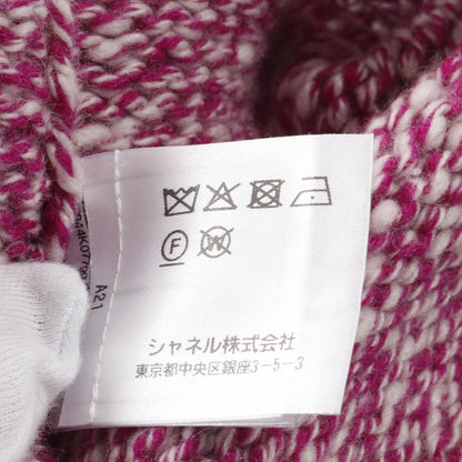 Chanel Purple White Cardigan Cashmere P 59844k 07799