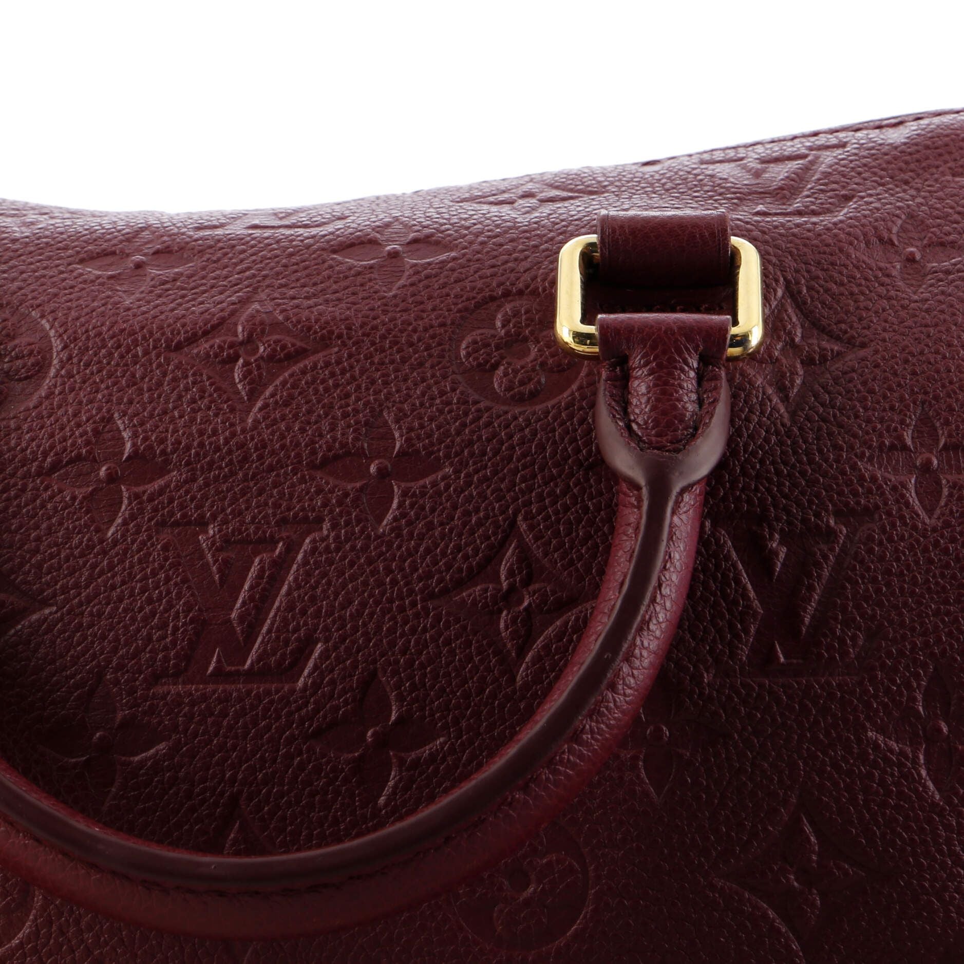 Louis Vuitton Speedy Bandouliere Bag Monogram Empreinte Leather 25