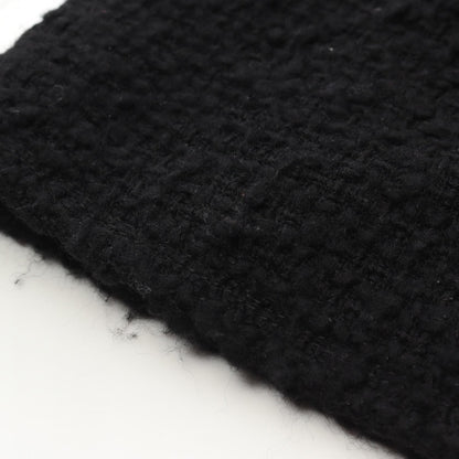 Chanel Black Coco Mark Button Tweed Skirt Wool Acrylic/nylon P 46660v 28631