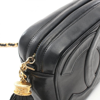 Chanel Black Matelasse Big Coco Mark Shoulder Bag Lambskin (sheep Leather)