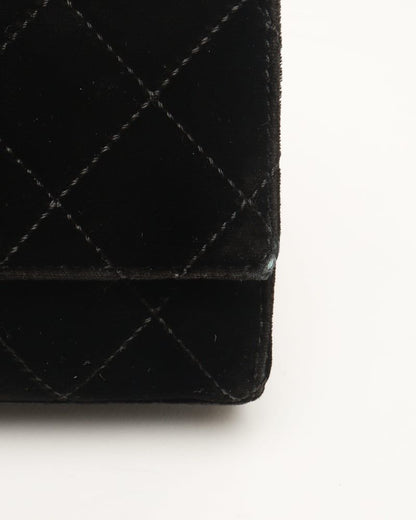 Chanel CC Velour Chain Bag