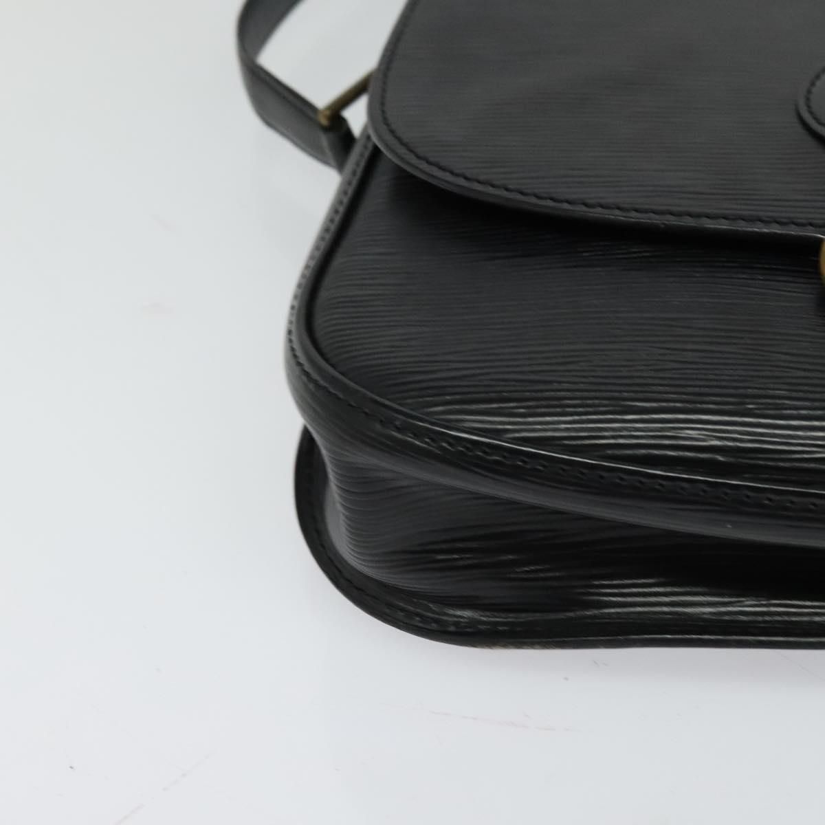 Louis Vuitton Epi Saint Cloud Gm Shoulder Bag Black Noir M 52192 Lv Auth