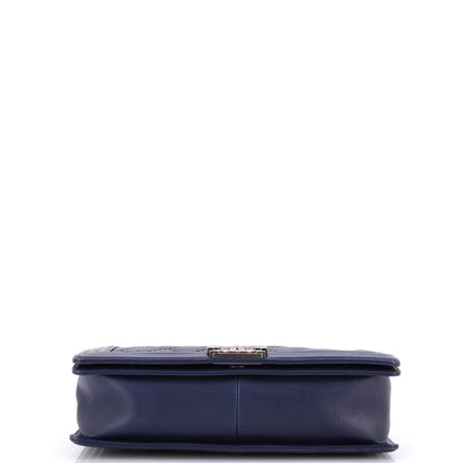 Chanel Double Stitch Boy Flap Bag Quilted Calfskin Large