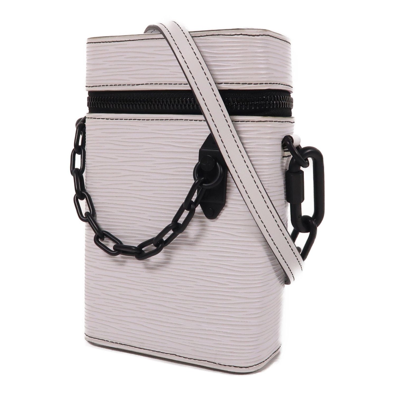 Louis Vuitton [gekiku] [yukei] Epi Phone Box Shoulder Bag White White Shoulder Bag M 68791