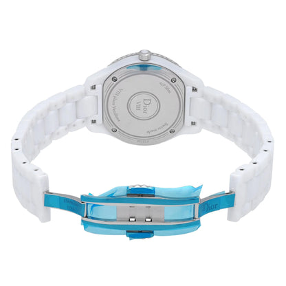 Christian Dior VIII 33mm Ceramic Diamond MOP Dial Ladies Watch CD1231E4C001