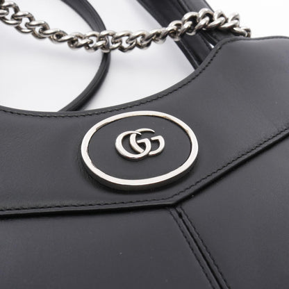 Gucci Petite Gg Handbag Black Leather 745918