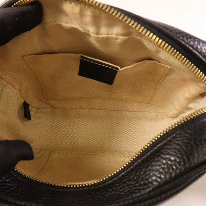 Gucci Cowhide Leather Shoulder Bag Black Calfskin (cowhide) 308364