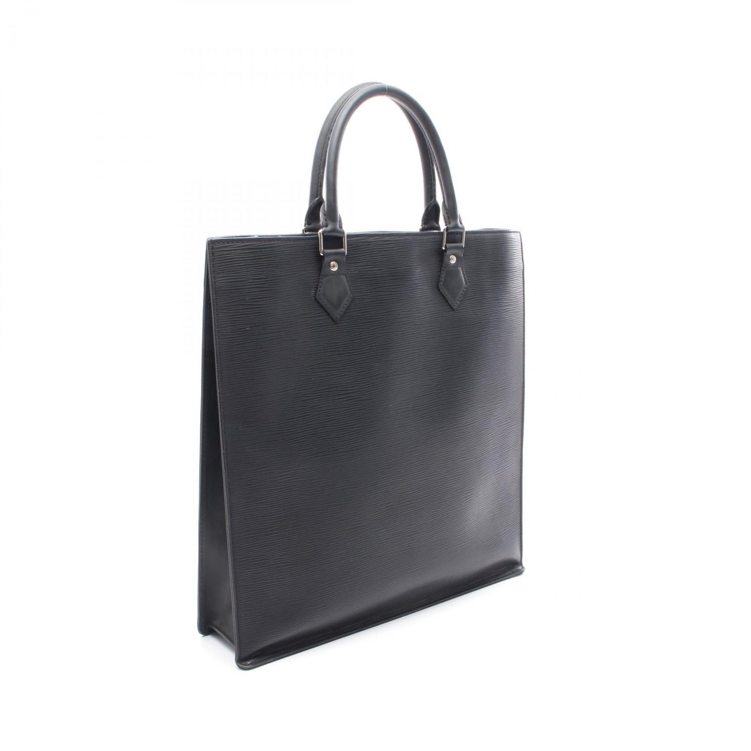 Louis Vuitton Sac Plat Black Tote Bag M 59242