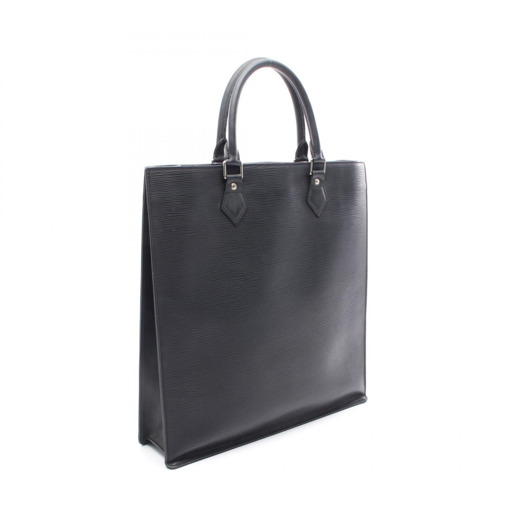 Louis Vuitton Sac Plat Black Tote Bag M 59242