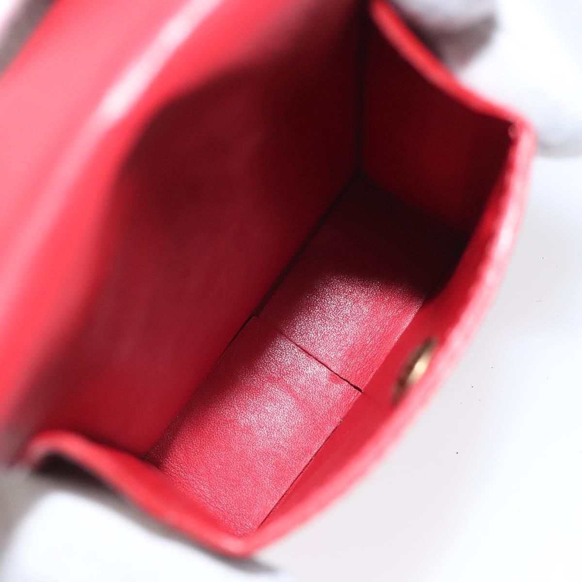 Louis Vuitton Vernis Green Cigarette Case Red M 91155 Lv Auth