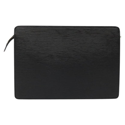 Louis Vuitton Epi Pochette Homme Clutch Bag Black Noir M 52522 Lv Auth