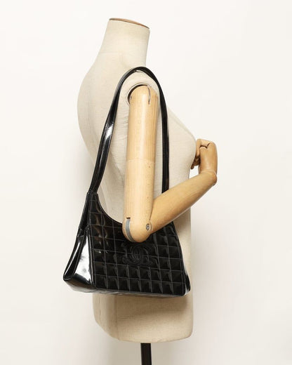 Chanel CC Patent Chocolate Bar Bag