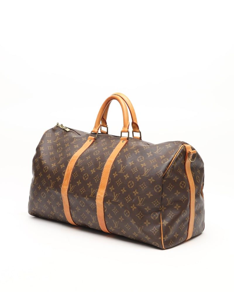 Louis Vuitton Monogram Keepall Bandouliere 50 Weekend Bag