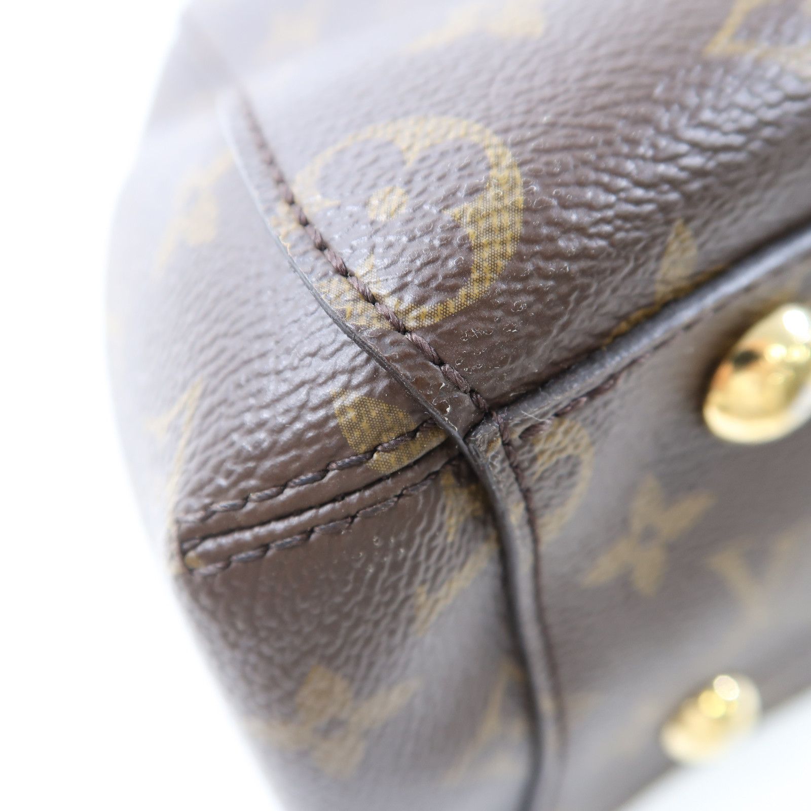 Louis Vuitton Monogram Montaigne Bb Hand-turn Shoulder Bag Palm Color Brown Brown 2way Shoulder Bag M 41055