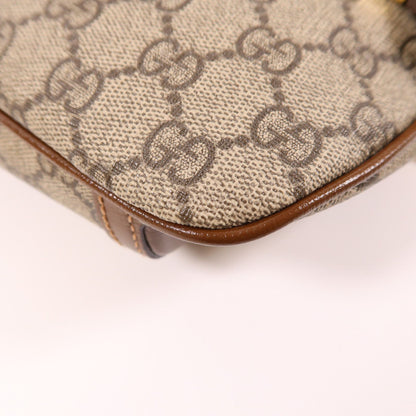Gucci GG Supreme Monogram Textured Calfskin Retro Interlocking G Belt Bag