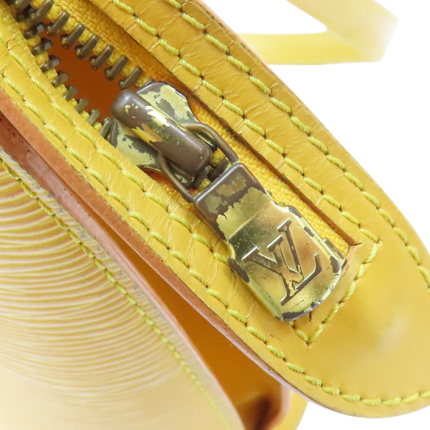 Louis Vuitton Saint Jacques Shoulder Bag Epi Leather Yellow M 52269