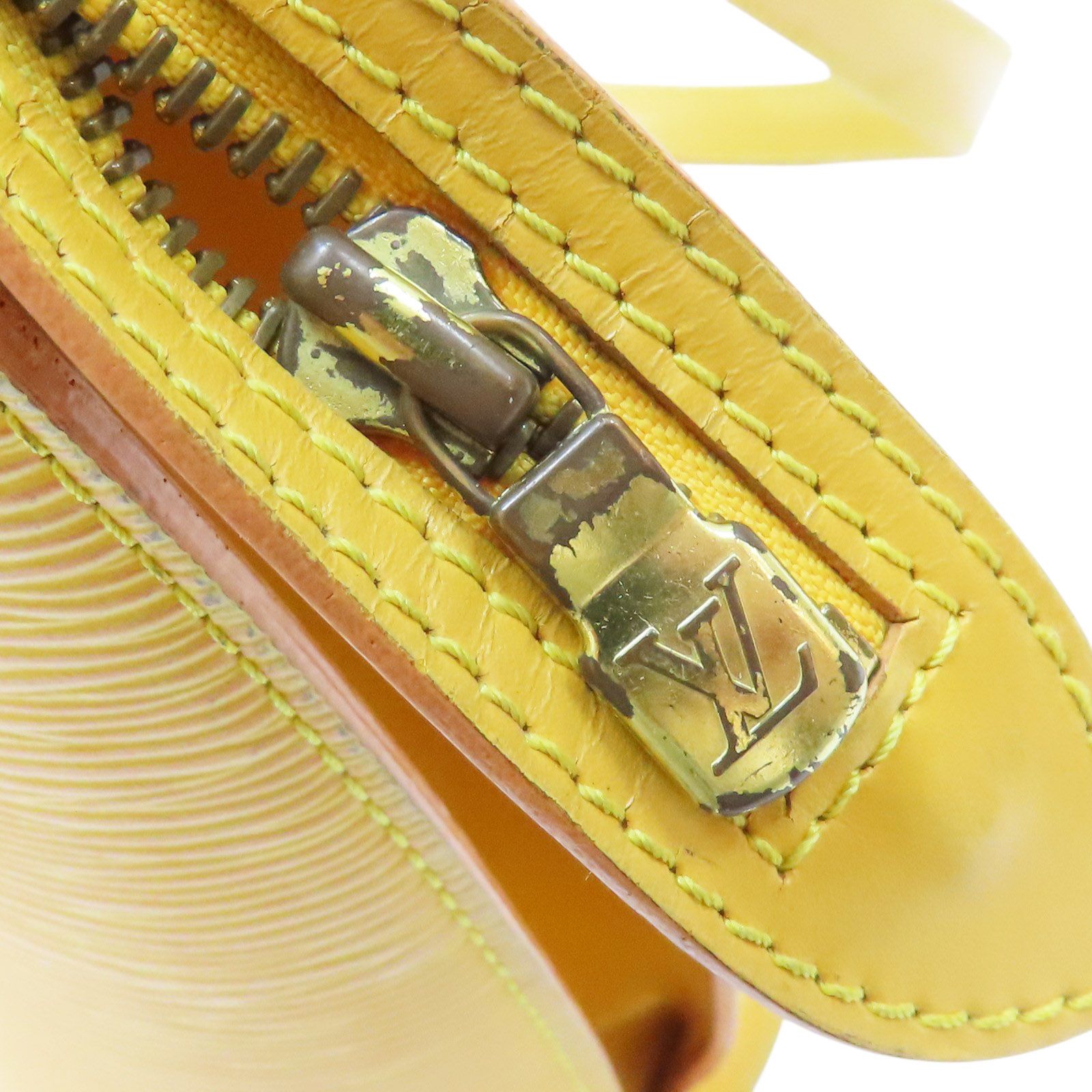 Louis Vuitton Saint Jacques Shoulder Bag Epi Leather Yellow M 52269