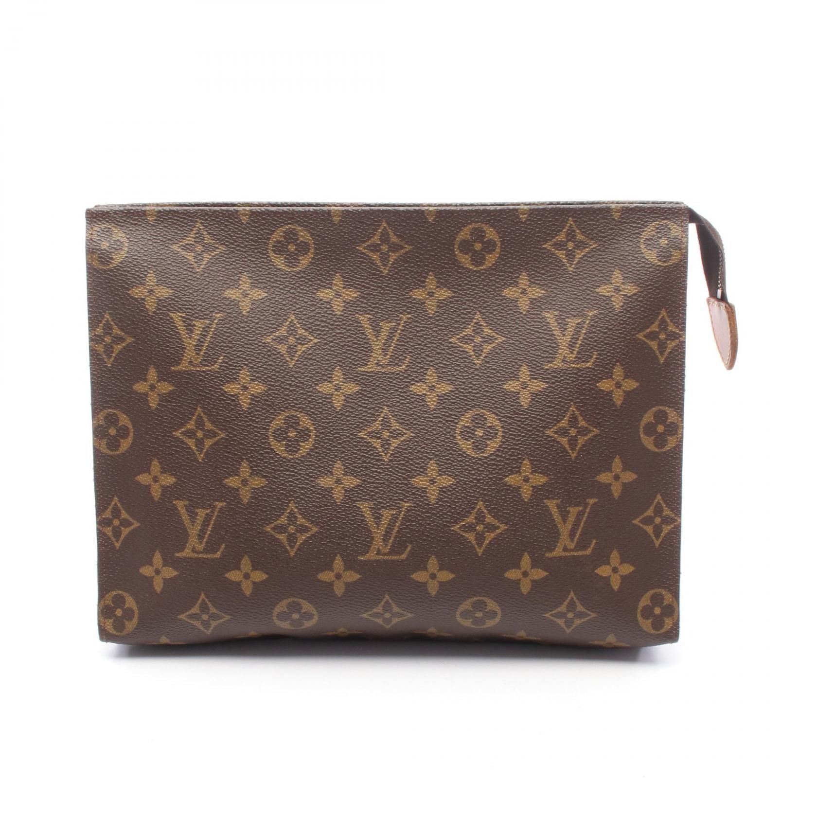 Louis Vuitton Posh Cracking Ted 26 Brown Business Bag Clutch Bag M 47542