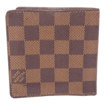 Louis Vuitton Damier Wallet Ebene Brown Bi-Fold Wallet N 61666