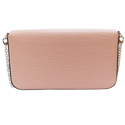 Louis Vuitton Felicie Pochette Shoulder Bag Epi Leather Rose Ballerine M 62467