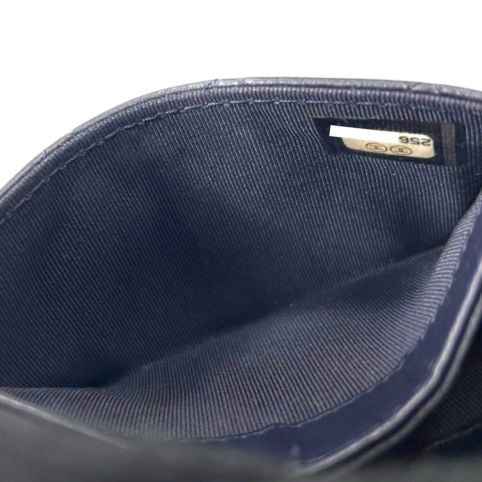 Chanel Matelasse 2.55 Coin Case Calfskin Blue Gold Plated (no Card)