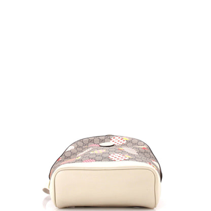 Gucci Interlocking G Patch Backpack Printed Mini Gg Coated Canvas Small