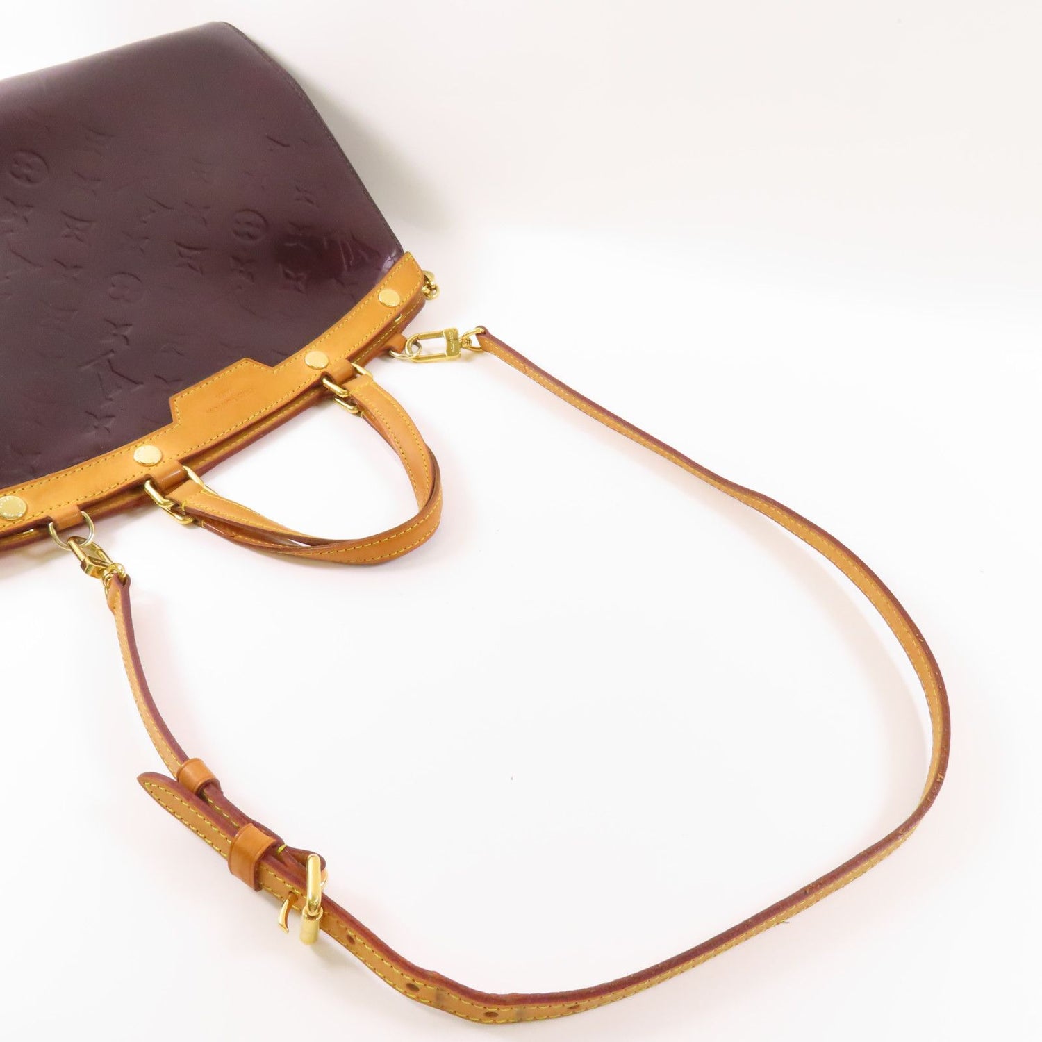 Louis Vuitton Vernis Blair Mm Handmade Shoulder And Back Bag Brown Red 2way Shoulder Bag M 90233