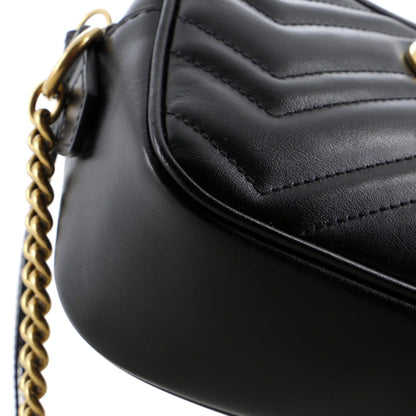 Gg Marmont Shoulder Bag Matelasse Leather Mini