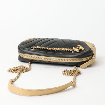 Chanel Chevron Charm Camera Bag