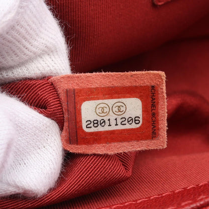 Chanel Red Boy Shoulder Bag Leather Grained Calfskin A 67086