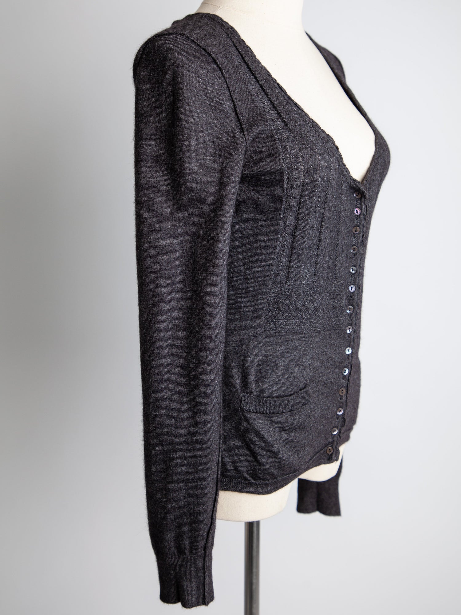 Good Dolce Gabbana Gray Viscose Cardigan Size S Women