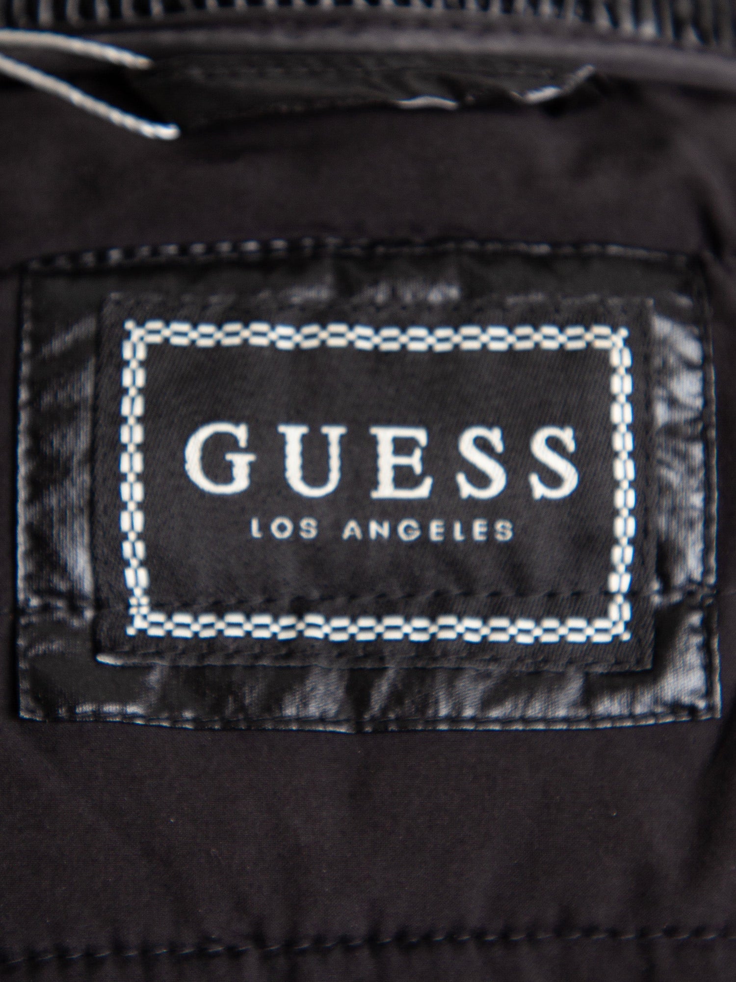 Excellent Guess Black Quilted Puffer Jacket Size S