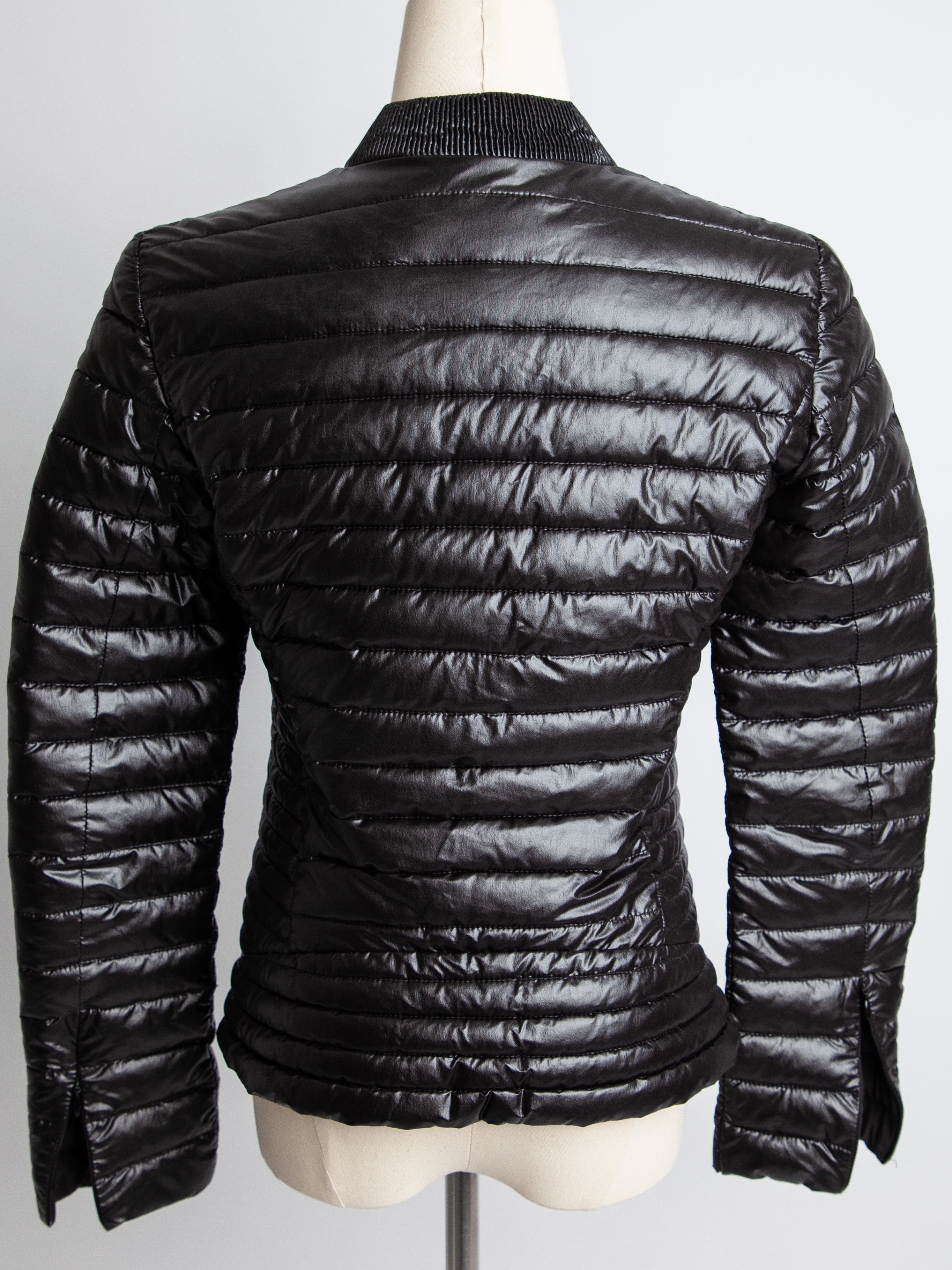 Excellent Guess Black Quilted Puffer Jacket Size S