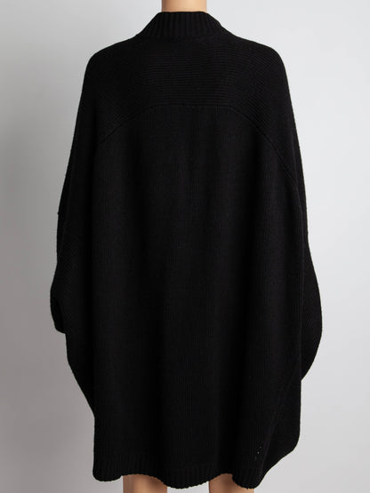 Good TWINSET Black Wool Knit Cardigan with Pockets Size M