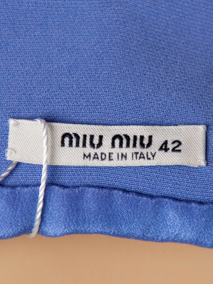 Good Miu Miu Purple Sleeveless Dress Size M Polyester