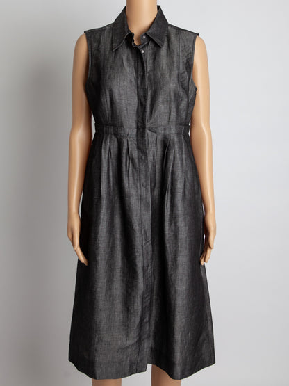 Max Mara Gray Sleeveless Dress Size M in Good Condition