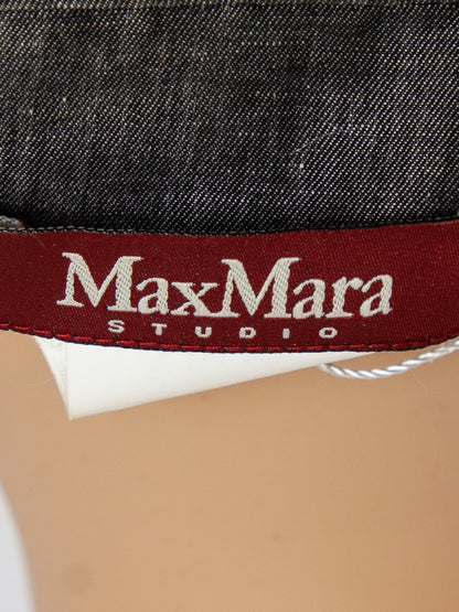 Max Mara Gray Sleeveless Dress Size M in Good Condition