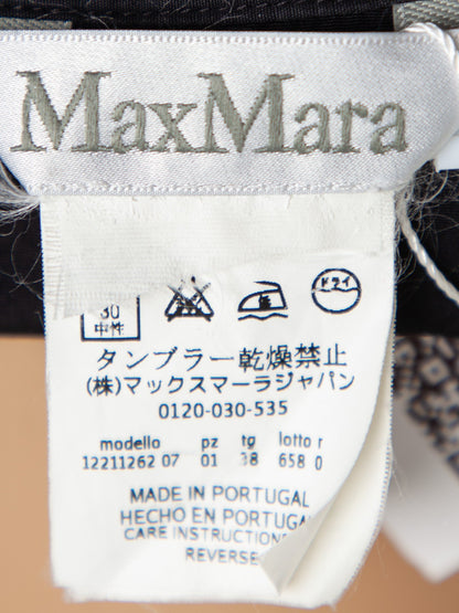 Good Max Mara Black Cotton Knee-Length Dress Size M