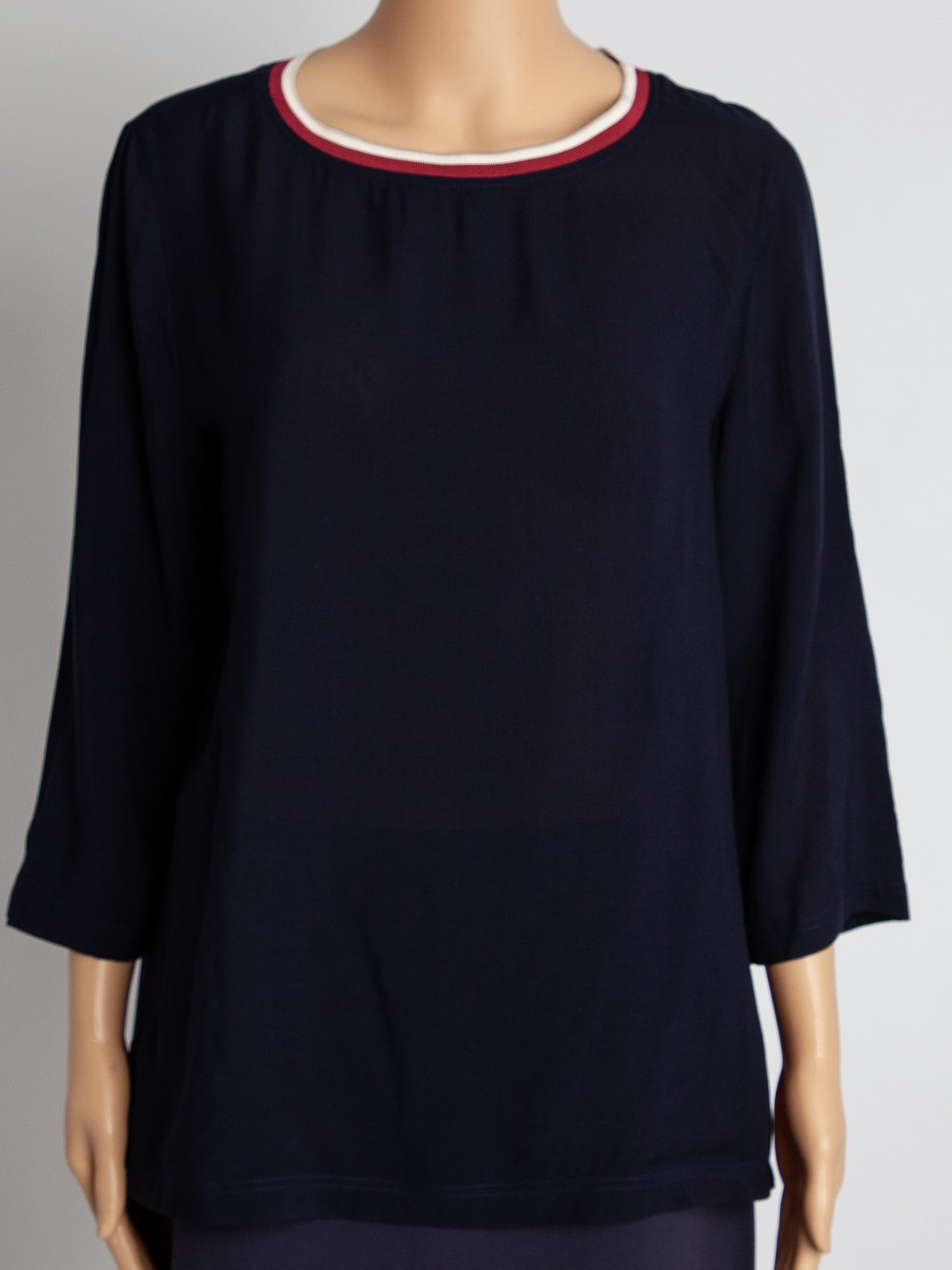 Good Marc O Polo Black Viscose Long-Sleeve Blouse Size M